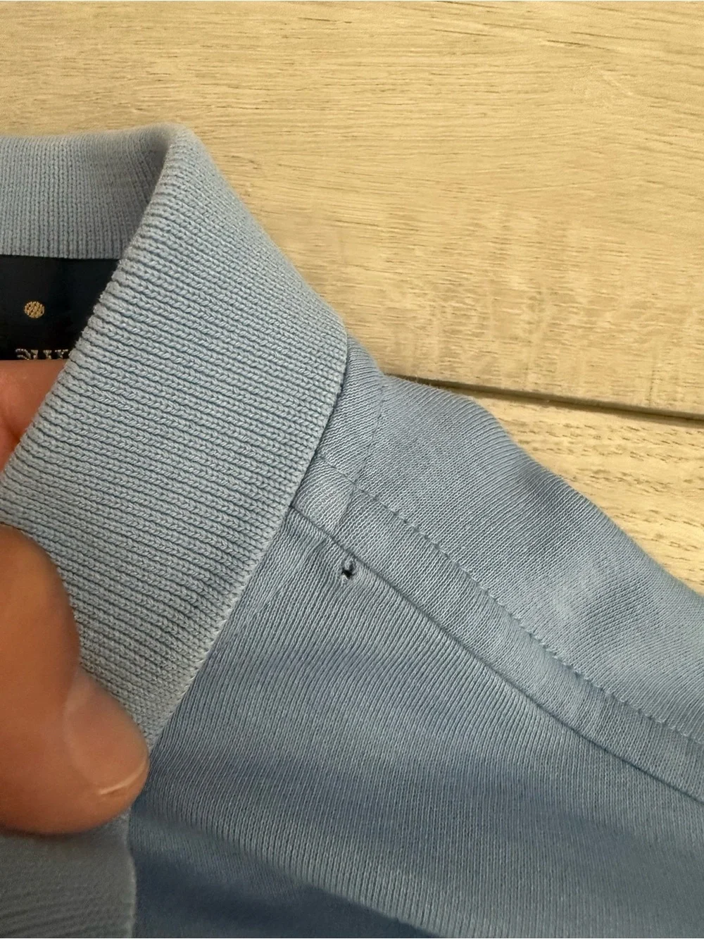 Ralph Lauren Light Blue Polo with Red Pony Embroidery